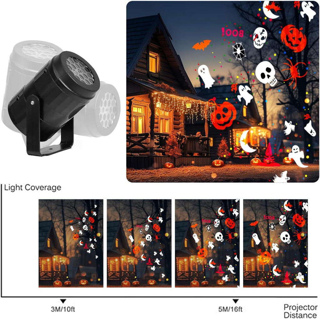 Halloween Pattern Projection Lamp