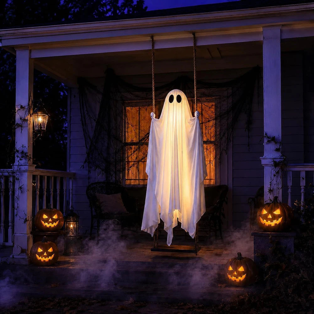 Glowing Ghost Swing Decoration