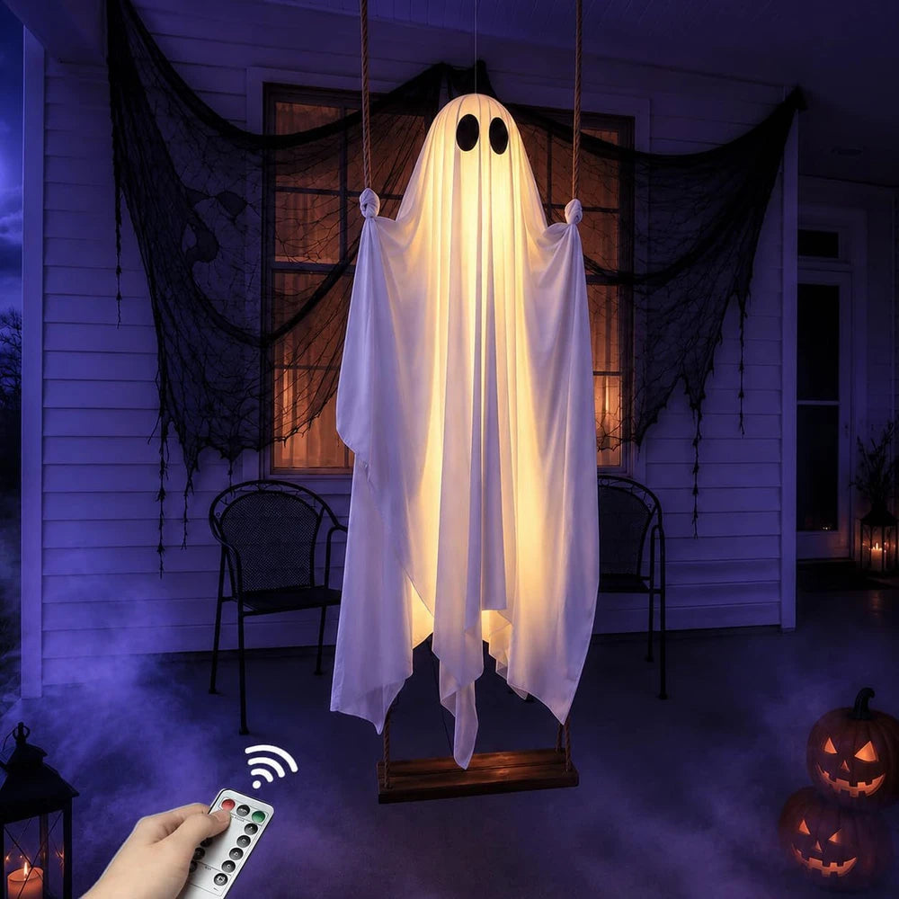 Glowing Ghost Swing Decoration