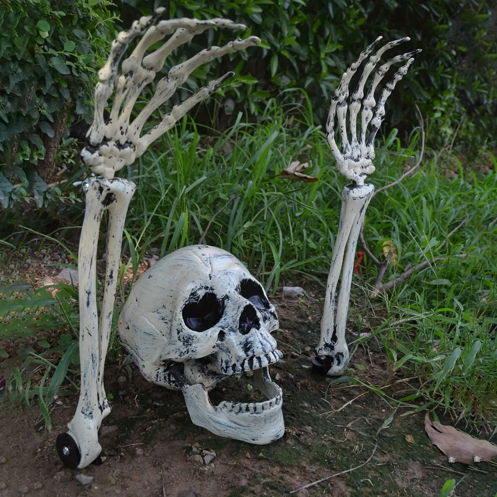 Skeleton Bone Garden Ground Stakes