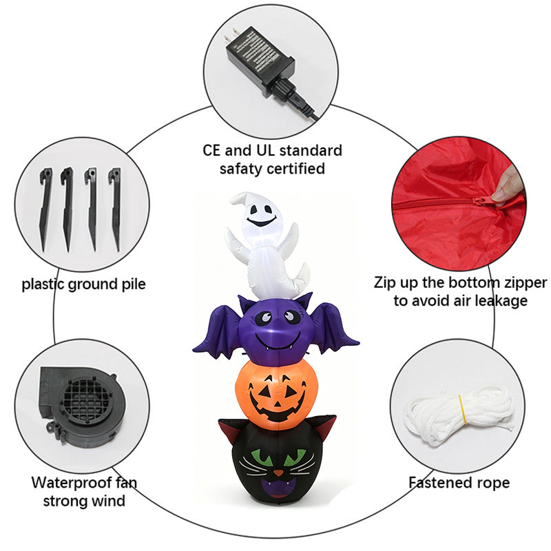 Halloween Inflatable Decoration with LED Lights